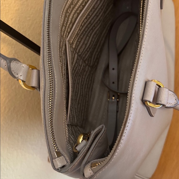Prada Gray Galleria Saffiano Leather Tote Bag - Picture 9 of 16